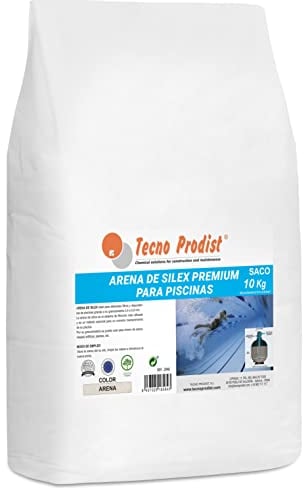 Tecno Prodist Arena DE Silex Premium para Piscinas (Saco 10 Kg) Granulometría 0,4 a 0,8 mm - Ideal para el Filtro de su Piscina.