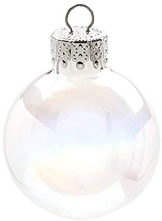 Boules de Noël transparentes à suspendre en verre - 6cm - Décoration de Noël H8A5
