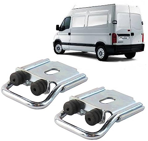 2 loquets de porte arrière compatible pour Master 2, Movano A, Interstar (1997-2010) crochet de porte battante arrière – HAUT et BAS de porte