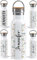 OWLBOOK Blumen Schnörkelschrift Trinkflasche personalisiert Erwachsene Frauen Edelstahl 600ml - Thermo Wasserflasche auslaufsicher schadstofffrei wiederverwendbar BPA frei - für Büro Sport &