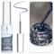 BURANO Holographic Gel Nail Polish Liner Nail Art Polish, Reflective Glitter Painted Gel Nail Design Polish 1 Bottle, Build in Thin Nail Brush Chrome Gel Curing Required 8ml (LX22)