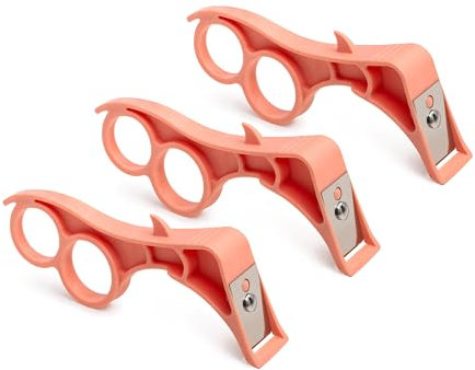 Peelers for Kitchen Mini - Multifunction Plastic Citrus Peeler - Portable Fruit Peeler Hand - Sharp Blade Finger Peeler for Potato, Apple, Pear, 3 Pcs