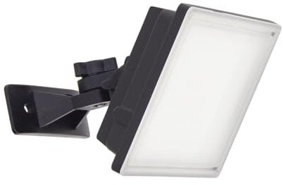 Xanlite Projecteur Mural Noir LED IP65 1600 Lumens Équivalence 100W 6500K Blanc Froid Éclairage Extérieur Durable et Énergétiquement Efficace, Noire