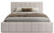 FEDVE Bett 160x200 Creme - Handorf Polsterbett Mit Bettkasten - Doppelbett Mit Stauraum - Schlafzimmer Bett