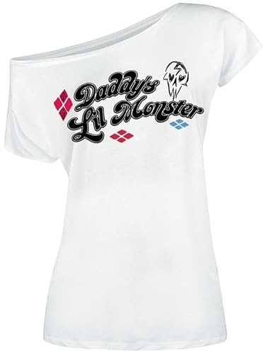 Suicide Squad Harley Quinn - Daddy's Lil Monster Frauen T-Shirt weiß S