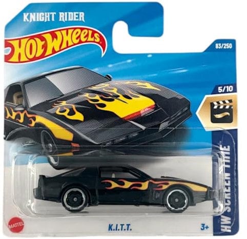 Hot Wheels Knight Rider K.I.T.T. Pontiac Firebird Trans Am Schwarz mit Flammenlackierung HYX27 2025