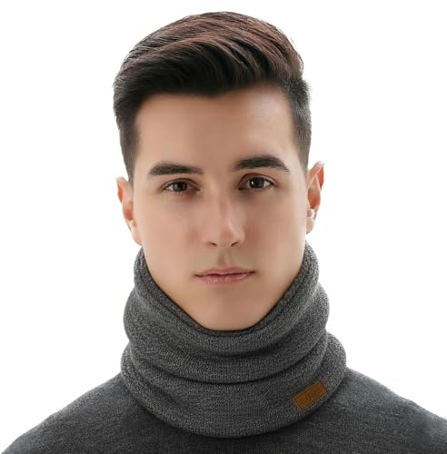 NovForth Schal Herren – Winter Schlauchschal Halstuch Halswärmer Fleece Warm – Elastischer Halsschlauch & Schalen für Outdoor, Skifahren, Radfahren, Wandern, Geschenkidee