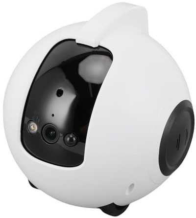 Diyeeni Heimroboter-Kamera, 2,5K Haustier-Hundebaby-Überwachungskamera, 2-Wege-Video, Bewegliche Kameras auf Rädern mit Telefon-App, PIR-Erkennungsalarm, Playmate-Modus, Unterstützung
