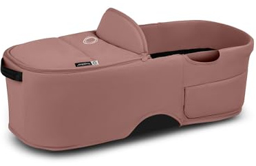 Bugaboo Capazo Dragonfly, con Colchón Ventilado y Protector, Plegado fácil con una Mano con capazo o Silla, Compatible con el Carrito Urbano Dragonfly, Dusty Pink