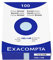 Exacompta 13319B Packung (mit 100 Karteikarten, DIN A6, 105 x 148 mm, blanko, ideal für die Schule) 1er Pack azurblau