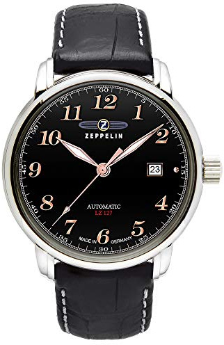 Zeppelin Men's Watch LZ127 GRAF Automatic 7656, Multicoloured/Multicoloured, Standard Size, Strap