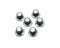 KAISH Pack of 6 Black with Silver Vintage Guitar AMP Amplifier Top Hat Reflector Knobs
