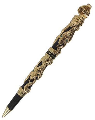 Abcsea Schlange Rollerball Kobra Dreidimensionale Muster Sammlung Stift - Gold