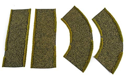 War World Gaming Schotter-Straße Gerade und Kurve Abschnitte - 28mm Tabletop Spiele Gelände Modellbau Modell Diorama