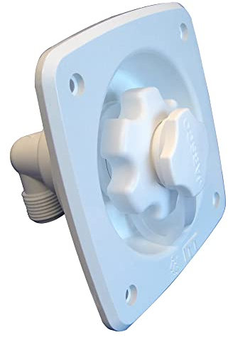 Jabsco Régulateur de pression d'eau encastré 45 psi – Blanc