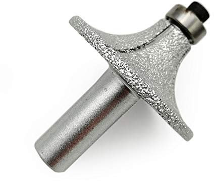 SHDIATOOL 1/2 Inch Shank Round-Over Router Bits 18MM Radius Corner Rounding Edge-Forming Marble Granite Quartz Stone