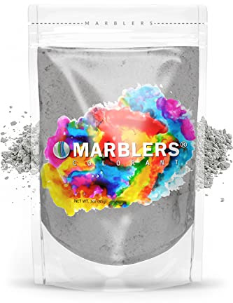 MARBLERS Grey Mica Powder [Light Grey] 3oz (85g) | Cosmetic Grade | Epoxy Resin Pigment | Dye | Non-Toxic, Vegan, Cruelty-Free | Lip Gloss, Nails, Body Butter | Bath Bomb, Candle & Soap Making