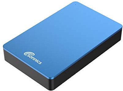 Sonnics 500GB Blue External Desktop Hard drive USB 3.0 for use with Windows PC, Mac, Smart tv, XBOX ONE & PS4