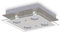 HiBay Modern Ceiling Light Chrome LED Kitchen Spotlight Fittings 4 Way Ceiling Spots GU10 Square Flush Lamp 240V for Bedroom, Living Room, Lounge -Bulbs Not Included