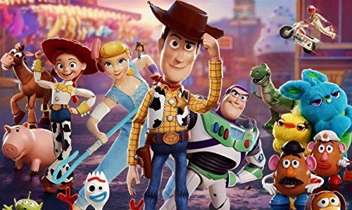 PARTYLANDIA Gaufre en hostie de carton Toy Story 4 pour décoration de gâteaux d'anniversaire et de fête à thème