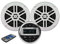 PIMAR Kit stereo con casse bianche radio bluetooth accessori barca gommone nautica (2 CASSE)