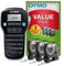 Dymo LabelManager 160 Label Maker Starter Kit | Handheld Label Maker Maschine | mit 3 Rollen Dymo D1 Etikettenband | QWERTY Tastatur | Ideal für Büro oder Zuhause