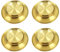 Paquete de 12 Platos Reutilizables de Metal Cepillado, Acero Inoxidable Duraderos para Picnic, Barbacoa, Filete (Dorado)