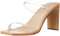 The Drop Avery - Sandali Con Tacco Alto A Due Cinturini da Donna, trasparente, 36.5 EU