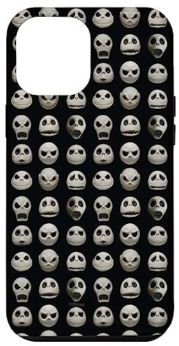 iPhone 12 Pro Max Disney The Nightmare Before Christmas Jack Expressions Black Case