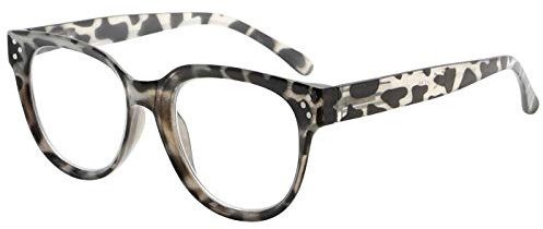 Eyekepper Oversize Lesebrille Damen Stilvolle Leser -Graue Schildkröte +2.75