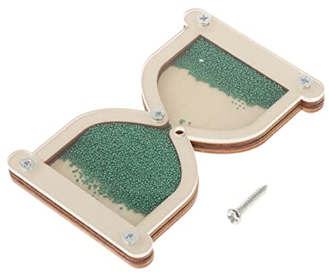 Montessori Busy Board Accessoires Sablier en bois Sensory Board Pièces DIY Compétences pratiques Bébé Bois Planche d'activité Jouet éducatif pour avion Voyage Âge préscolaire Garçons Filles Vert