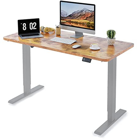MAIDeSITe S1 Pro Höhenverstellbarer Schreibtisch 120 x 60 cm, USB-A-Port | Schreibtisch Höhenverstellbar, 25 mm Einteilige Tischplatte, Traglast 160 kg, 4 Memory-Steuerung, Sitz-Steh-Erinnerung