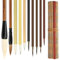 Linkstyle 10 Pinceaux de Calligraphie Chinoise, Tailles Mixtes Japonais Sumi éCriture Pinceaux de Dessin pour DéButants
