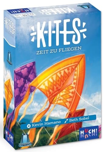 HUCH! | Kites | Le Temps de Voler ! | Jeu Familial coopératif | Jeu de société Rapide et Amusant | Jouez à la Bonne Carte et tournez Les sabliers à Temps | pour 2 à 6 Joueurs à partir de 8 Ans