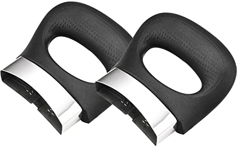 2 Stück Topfgriff, kurzer Topfgriff, Küchenwerkzeug, Bakelit-Griff, Verbrühungsschutz, Seite, Einloch, Ersatzteil, ergonomisch, kurze Installation (schwarz)