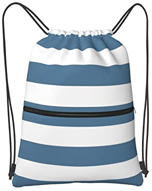 SJOAOAA Kordelzug-Tasche, nahtloses Muster mit Streifen, Kordelzug, Reißverschluss, Rucksack, wasserabweisend, Sporttasche, Turnbeutel, mit Seitentasche für Männer und Frauen, Schwarz , One size