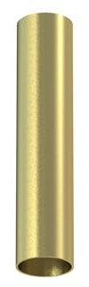 Licht-Erlebnisse Deckenleuchte Messing schmal H: 18,5 cm Ø 4 cm für R35 GU10 Modern Deckenspot Aufputz Lampe Flur Küche Wohnzimmer