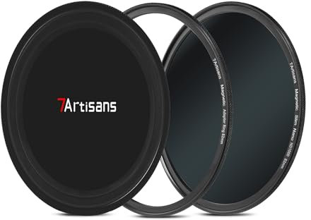 7artisans Nano-Magnetfilter UV-Filter ND-Lichtreduktionsfilter/CPL-Polarisationsfilter/GND-Verlaufsfilter/Black Mist 1/4 Porträtfotografiefilter geeignet für Objektiv(82mm ND1000)