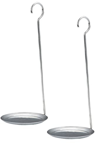IMIKEYA 2pcs Stainless Steel Shrimp Cake Spoon Non Stick Skillets Cookie Stencils Frying Metal Handle Spoon Stainless Steel Scoop Metal Frying Spoon Pancake Skillet Shrimp Cakes