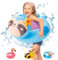 POPOYU Schwimmreifen Kinder 3-6 Jahre,Schwimmreifen Faultier Kinder,Schwimmtiere für Den Pool,Aufblasbare Schwimmtiere Faultier,Pool Tiere Aufblasbar Spielzeug für Schwimmbad-Party,Strand Partyzubehör