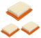 Lot de 3 filtres à air de rechange pour tondeuse à gazon, compatibles avec STIHL FS120, FS200, FS250, FS300, FS350, FS400, FS450