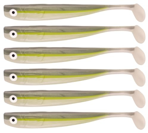 Zanderbait 12cm Gürkchen, Angelköder, Kunstköder, Zanderbait, Zanderköder, Softbait, Gummifisch, Gummiköder, Lieferumfang 6 Stück.