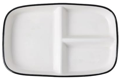 DouYuan Céramique Assiette Controle de Portion, Assiette Dietetique 3 Compartiment Adulte, Assiettes Divisées pour La Perte Poids