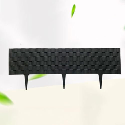 Bordure de parterre de fleurs en saule, bordure décorative en plastique pour jardin (1 pièce)