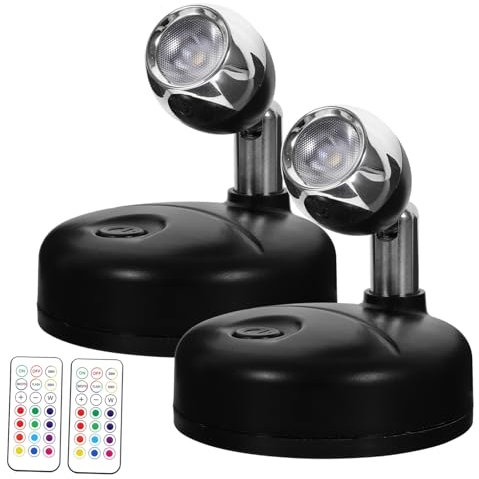 HOMSFOU 2 Stück Verstellbare Nachtlichter Display Beleuchtung Spotlichter Innen Kunstlichter Für Gemälde Kleine Spotlichter Für Displays Mini Spotlights Für Displays Akzentlichter