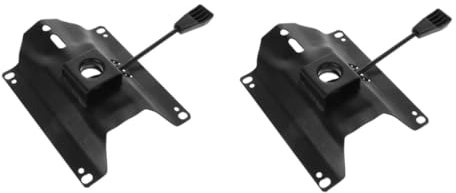 Cabilock 2pcs Swivel Chair Chassis Gamer Chair Office Chair Accessory Office Chair Swivel Plate Chair Swivel Control Base Chair Swivel Base Plate Metal Chair Swivel Base Iron Black