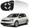 JinsenTGG Spiegelglas Ersatz für VW Golf 6 2008-2012 / Touran 2010-2015, Beheizbar Außenspiegel Glas Asphärisch Verstellbar Geeignet, Umkehrlinse Rückfahrglas Spiegel (Rechts)