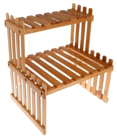 Pflanzenregal Blumentreppe Blumenständer Pflanzenständer, Blumenregal Für Den Innenbereich, Blumentopfhalter, Pflanzenregal, Display, Holzlagerregal Pflanzenständer Blumenregal Blumenbank(37*21*30cm)