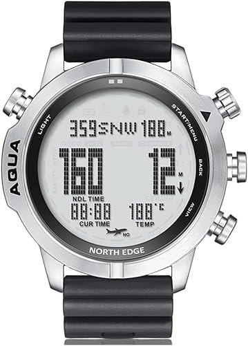 Orologio per Computer subacqueo Orologio subacqueo Professionale Impermeabile 100M Orologio Sportivo elettronico Digitale Orologi subacquei Bussola Cronometro Barometro Termometro Altimetro