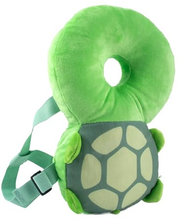 AYNKH Protezioni Testa Bambini,Cuscini Sicurezza Bambini,Prodotti di Sicurezza Bambini,Zaini Bambini,Poggiatesta per Bambini Protezioni Schien,Bambini 4-24 Mesi,Marsupi,Deambulatori (Modello Turtle)